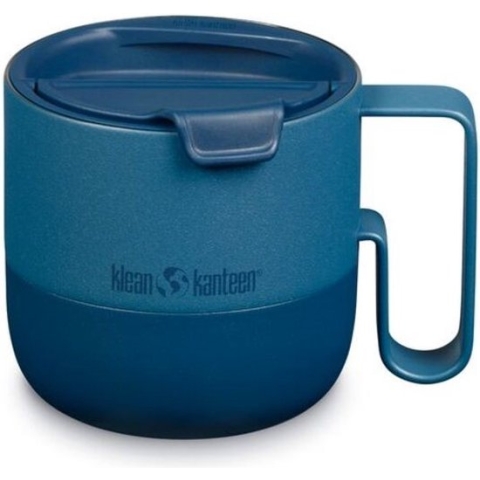 Klean Kanteen - Geisoleerde Mok met Flip-deksel, 399ml/14oz - Koffiebeker to go - met handvat - RVS gecoat Stellar Blue