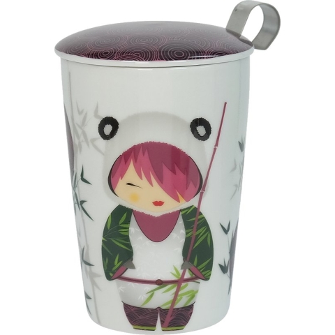 Eigenart TEAEVE - Little Animals Panda - theebeker + theezeefje + porselein + theeset + tea for one set- anime