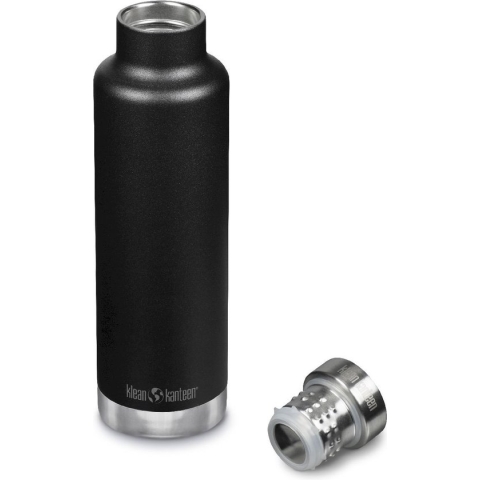 Klean Kanteen - isolatiefles Classic narrow - met pour trough dop - 750 ml - zwart