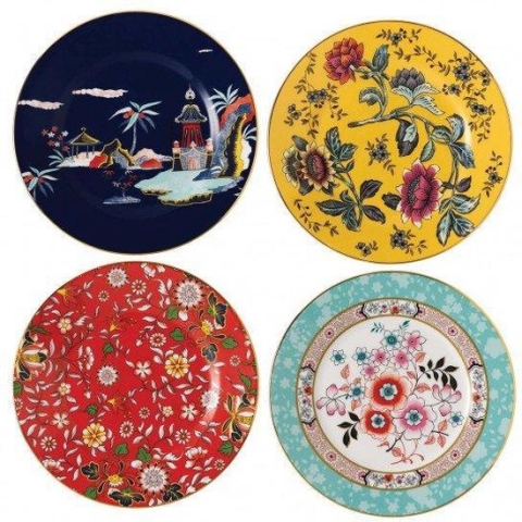WEDGWOOD - Wonderlust - Gebakbordje 20cm 4-dlg