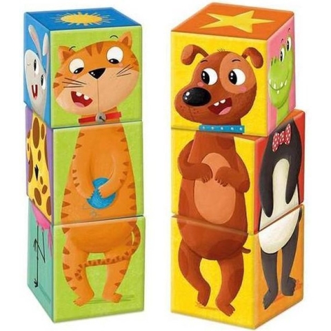Goula 9 Cubic Blokpuzzel 9 stuk(s) Dieren