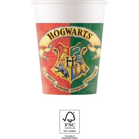 Procos Bekers Harry Potter Junior 200 Ml Karton Rood 8 Stuks