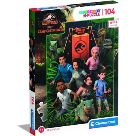Clementoni Jurassic World Camp Cretaceous Contourpuzzel 104 stuk(s) Kunst