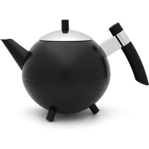 Bredemeijer - Theepot Meteor 1,2L mat zwart- Dubbelwandig