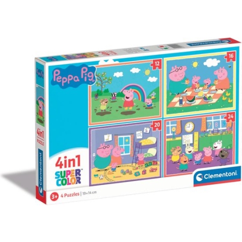 Clementoni - Puzzle Peppa Pig 4in1 - 21516
