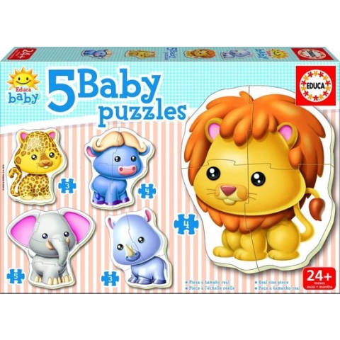Puzzle Baby 19 element—w Zwierz?ta