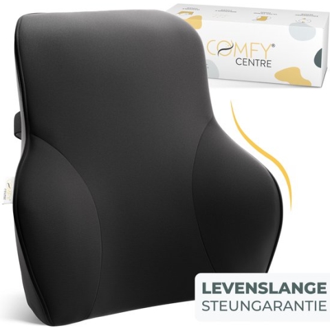 ComfyCentre Ergonomisch Rugkussen XL Auto & Bureaustoel - Rugsteun Onderrug - Lendensteun - Lendekussen