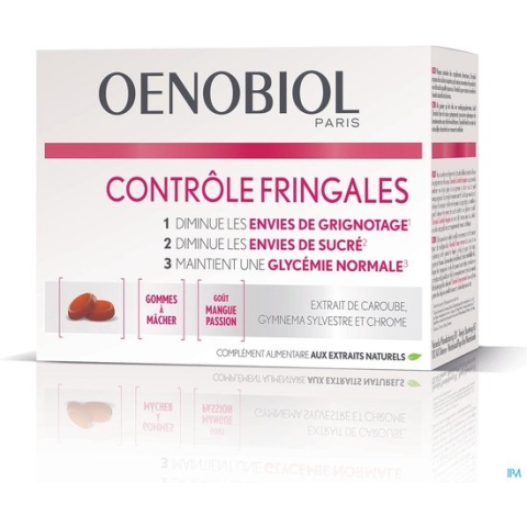 OENOBIOL Snoepremmer Afslankpillen - Gewichtsverlies - Johannesbroodpitmel 50 Gummies