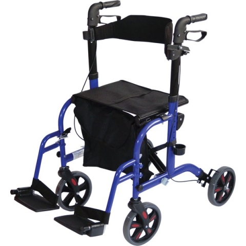 Aidapt rolstoel rollator blauw