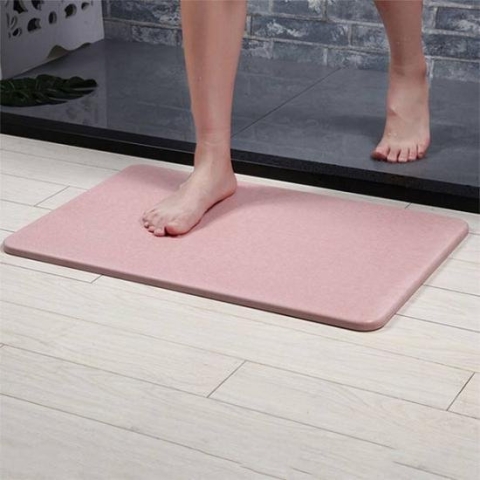 Sneldrogende Badmat Anti-Slip Roze