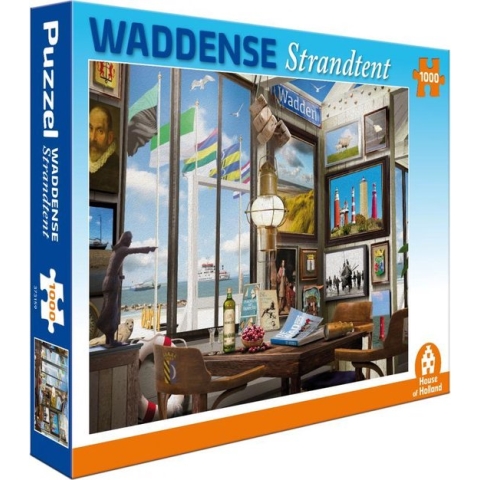 Waddense Strandtent CafÃ© Puzzel 1000 Stukjes