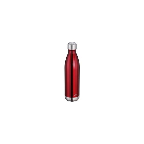 Cilio 543452 drinkfles 750 ml Roestvrijstaal Rood, Roestvrijstaal