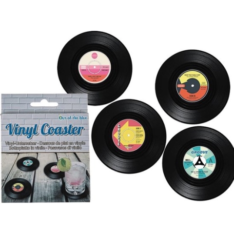 LP Onderzetters -vinyl - set van 4