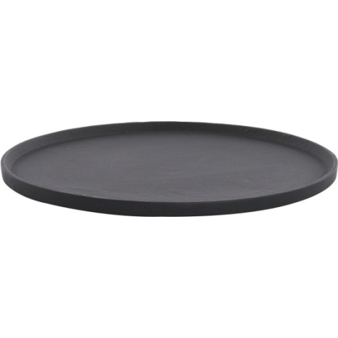 Light & Living Schaal Maes - Metaal - Zwart - 30 x 2 x 30 cm (BxHxD)
