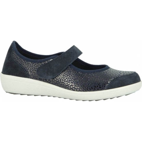 Hallux comfortschoen stretch ballerina mt:4,5 marineblauw merk: Varomed (met CE-keurmerk)