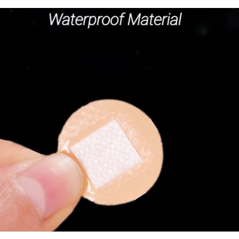 150 stuks rond ronde pleisters Hypoallergene ondoordringbaar voor water en vuil Waterproof 2.2 cm / 22 mm diameter Voor Kleine Wonden Onopvallend Blood Stop Bloedstop pleisters, beigeig Pleisters Waterdicht Injectiepleister individueel verpakt