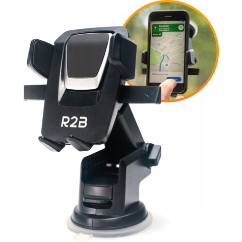 R2B® Telefoonhouders Auto Zuignap - Voor Raam en Dashboard - Gsm Houder Auto - Accessories - Auto Telefoonhouder - Model Beemster