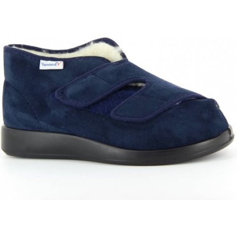 Varomed - Genua winter - Mt 43 - marineblauw - Verbandschoenen warm gevoerd - wol gevoerd - CE keurmerk - verbandpantoffels - verbandsloffen -