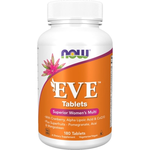 NOW Foods - Vitaminen EVE, multivitamine voor vrouwen (180 tabletten)
