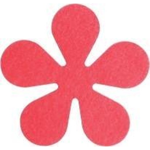 Papillon Glasonderzetters Bloem - Set van 6 Stuks - Rood