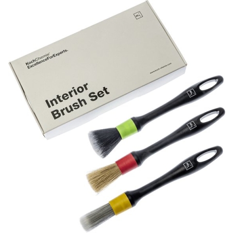 Koch Chemie Interior Brush Set | Detailing Brush Set - 3 stuks