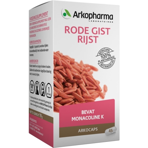 Arkocaps Rode Gist Rijst - 45 Capsules - Voedingssupplement