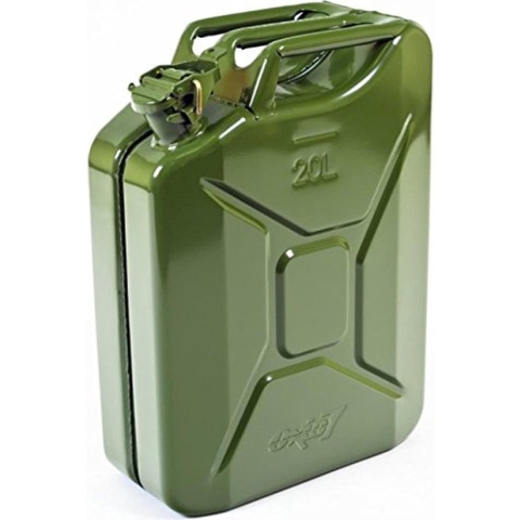 Oxid7 3 stuks 20 liter  jerrycan, brandstofjerrycan, metaal, olijfgroen met VN-goedkeuring, constructie getest