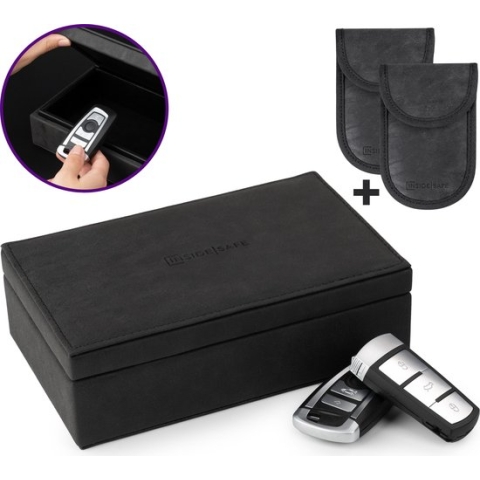 Inside Safe Faraday Box Autosleutel - Autosleutel RFID Antidiefstal - Keyless Entry Hoesje - RFID Beschermhoes Autosleutel