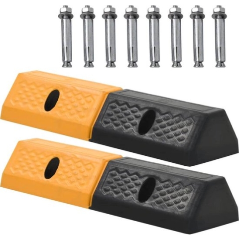 vidaXL Parkeerblokken 49x15x9 cm rubber 2 st