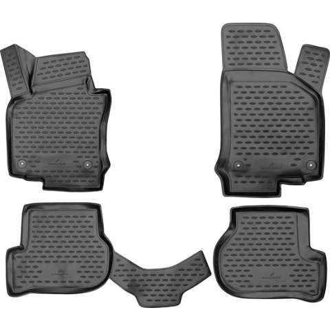 Rubberen Voetmatten XTR geschikt voor VW Golf 6 10/2008 - 12/2014, Golf 6 Variant 07/2009 - 07/2014