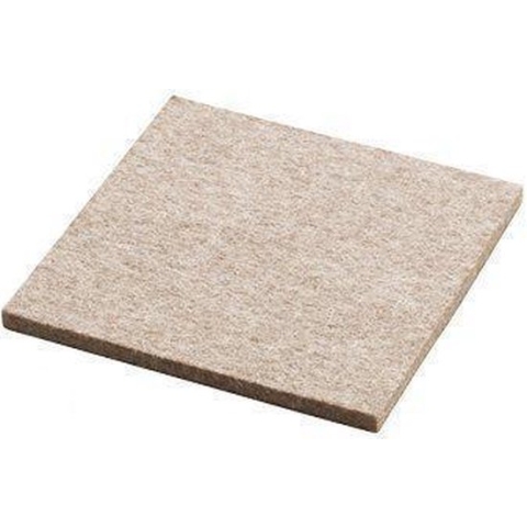 Daff Onderzetter - Vilt - Vierkant - 10 x 10 cm - Pebble mel. - Grijs