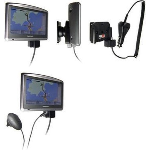 Brodit Roterend Actieve Houder met Sigaretten Plug en USB Laadkabel voor de Apple Ipad2