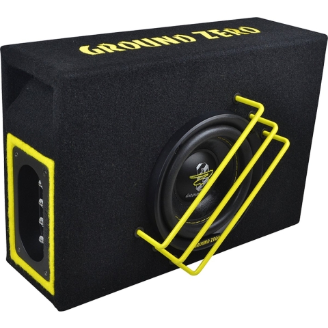 GroundZero GZRB 16SPL 16,5 cm / 6,5" geventileerde SPL subwoofer geladen behuizing - 700 Watt SPL - 2x 2 Ohm impedantie
