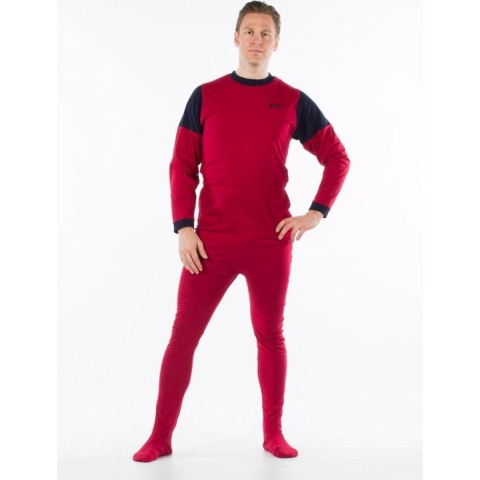 Jersey hansop met voet | Rugritssluiting | Plukpak  | Rood | XL