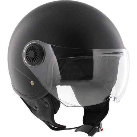 Vito Loreto Jethelm - Motorhelm & Scooterhelm - Mat zwart - Maat XL