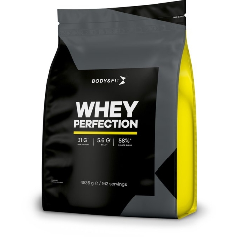 Body & Fit Whey Perfection - Proteine Poeder / Whey Protein - Eiwitshake - 4540 gram (162 shakes) - Vanille