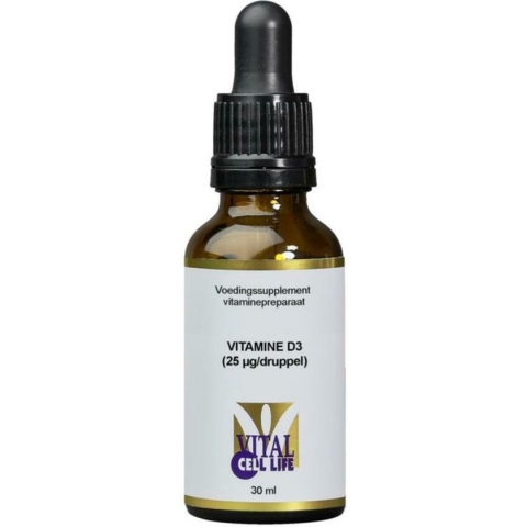 Vital Cell Life Vitamine D3 25mcg druppels (30ml)