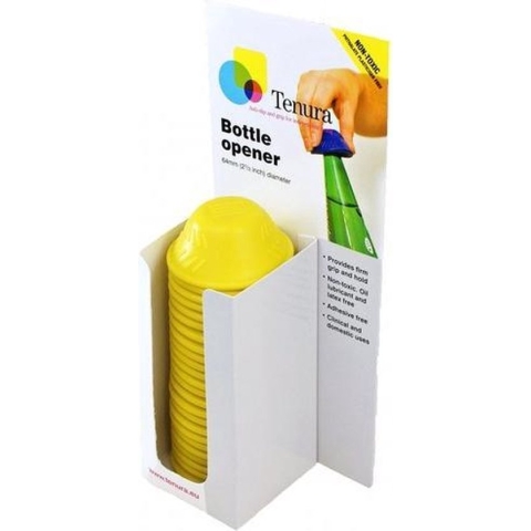 Anti-slip flesopener - flesopener geel display 25 st - Able2