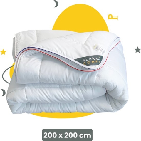 Sleep Comfy - Thermo Balance Series - Hotel Kwaliteit 4 Seizoenen Dekbed | 200x200 cm - 30 dagen Proefslapen - Anti Allergie Dekbed Met Twee Delen - Tweepersoons Dekbed- Zomerdekbed & Winterdekbed