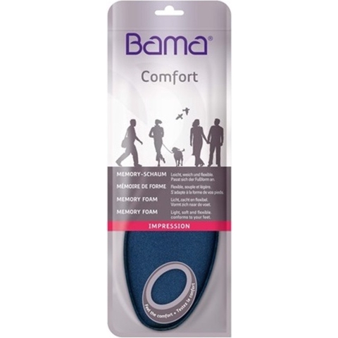 Bama Comfort Impression Inlegzool Memory Foam Zacht Licht En Flexibel Blauw