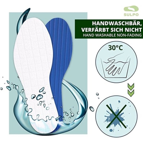 inlegzool voor voeten / optimum cushioning and support - sports shoe insoles \ inlegzolen voor frisse voeten - extra demping 39