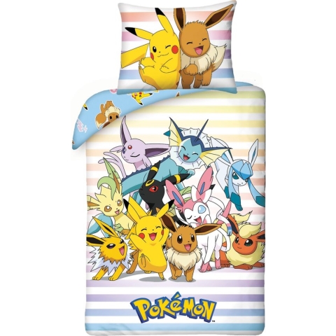 Pokémon Dekbedovertrek Catch 'Em All - Eenpersoons - 140 x 200 cm / 70 x 90 cm - Katoen