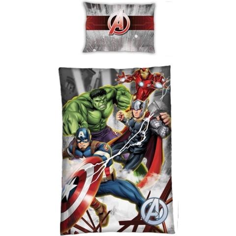 Marvel Avengers Dekbedovertrek Lightning - Eenpersoons - 140 x 200 - Polyester