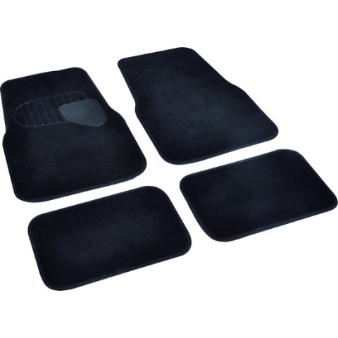 All Ride Set Automatten - 4 Stuks - Universeel - Makkelijk te Reinigen - Anti-Slip - Chauffeur en Bijrijder 58 x 38 CM - Achterbank 25 x 38 CM - Zwart