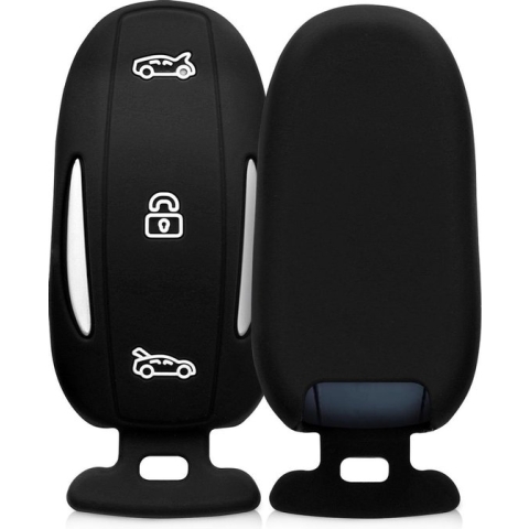 kwmobile autosleutel hoesje voor Tesla Model X autosleutel - Autosleutel behuizing in zwart