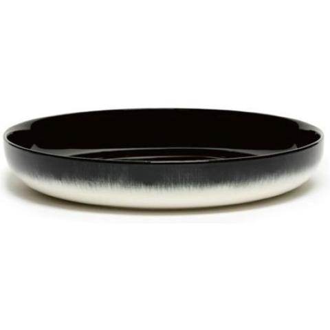 Serax Ann Demeulemeester Dé hoog bord D24cm off white/black varB