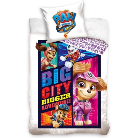 PAW Patrol Dekbedovertrek Big City - Eenpersoons - 140  x 200 cm - Katoen