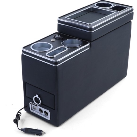 Opel Movano B Vivaro Ct Luxe Middenconsole USB Aansluiting Bekerhouder Organizer Opbergen Armsteun Opbergvak