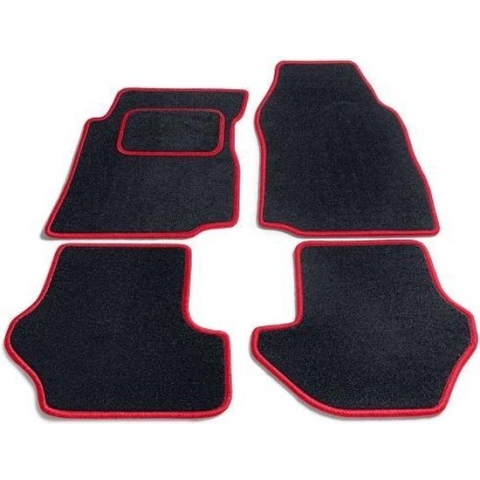 Bavepa Complete Naaldvilt Automatten Zwart Met Rode Rand Volvo S80 2006-