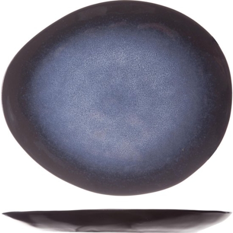 Cosy & Trendy Sapphire Dessertbord - Ovaal - 20.5 cm x 17.5 cm - Set-6